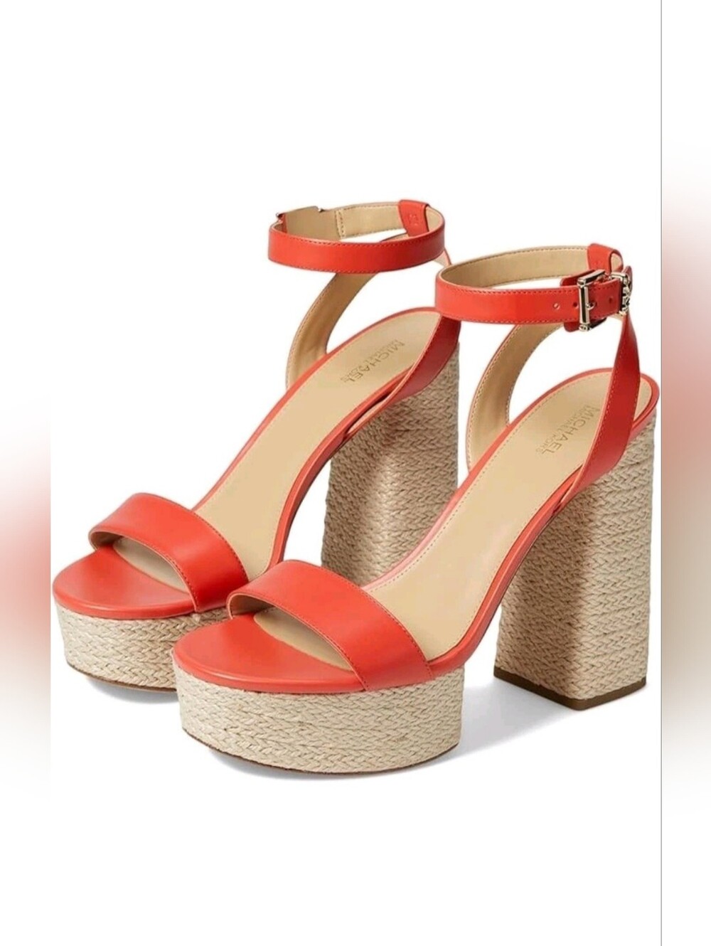 Michael Kors Ashton Platform In Spiced Coral